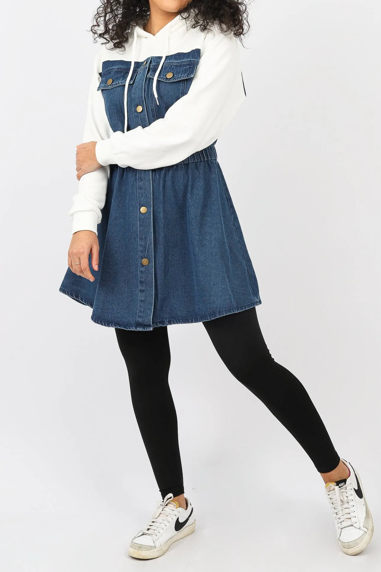 Neena Track Denim Top