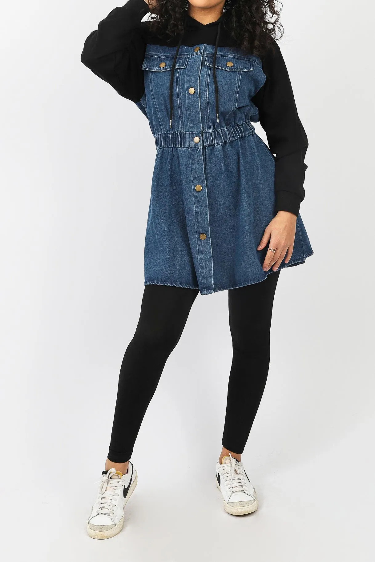 Neena Track Denim Top