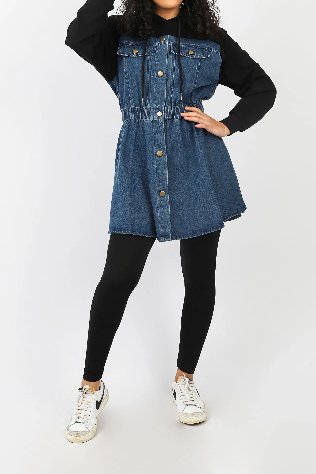 Neena Track Denim Top