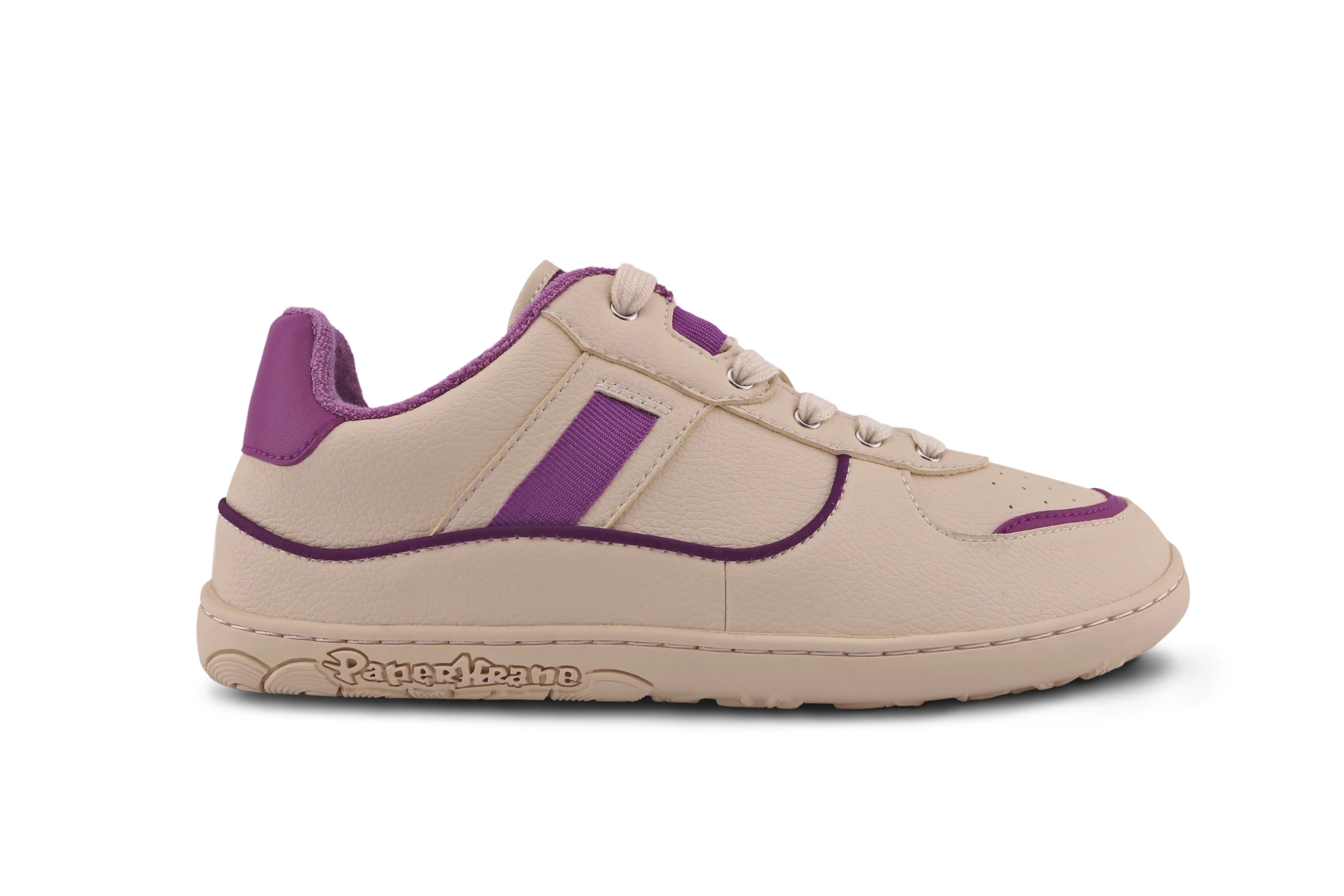 PaperKrane Adult Sneakers - Plum Retro Lows - Vegan