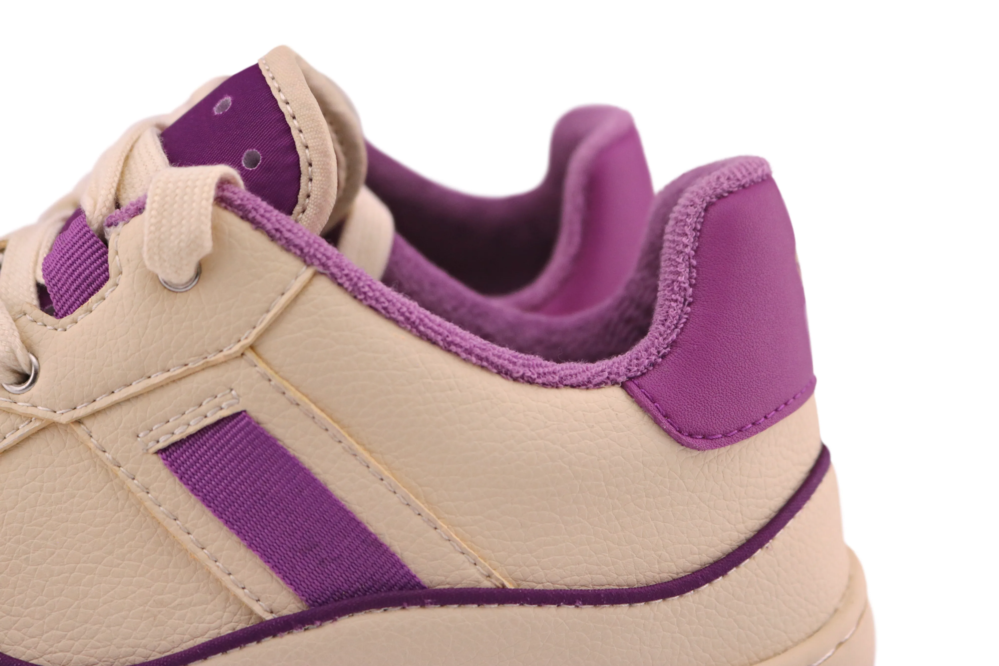 PaperKrane Adult Sneakers - Plum Retro Lows - Vegan