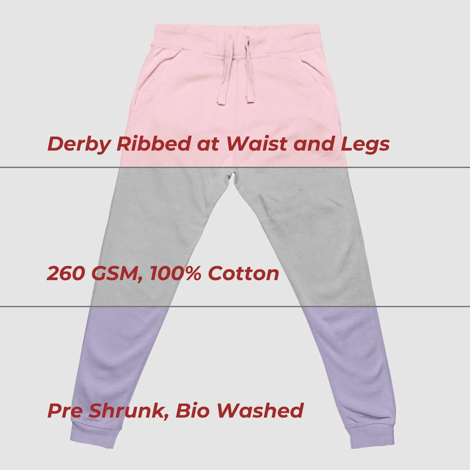 Pick Any 3 - Unisex Regular Fit Cotton Joggers - Combo Pack