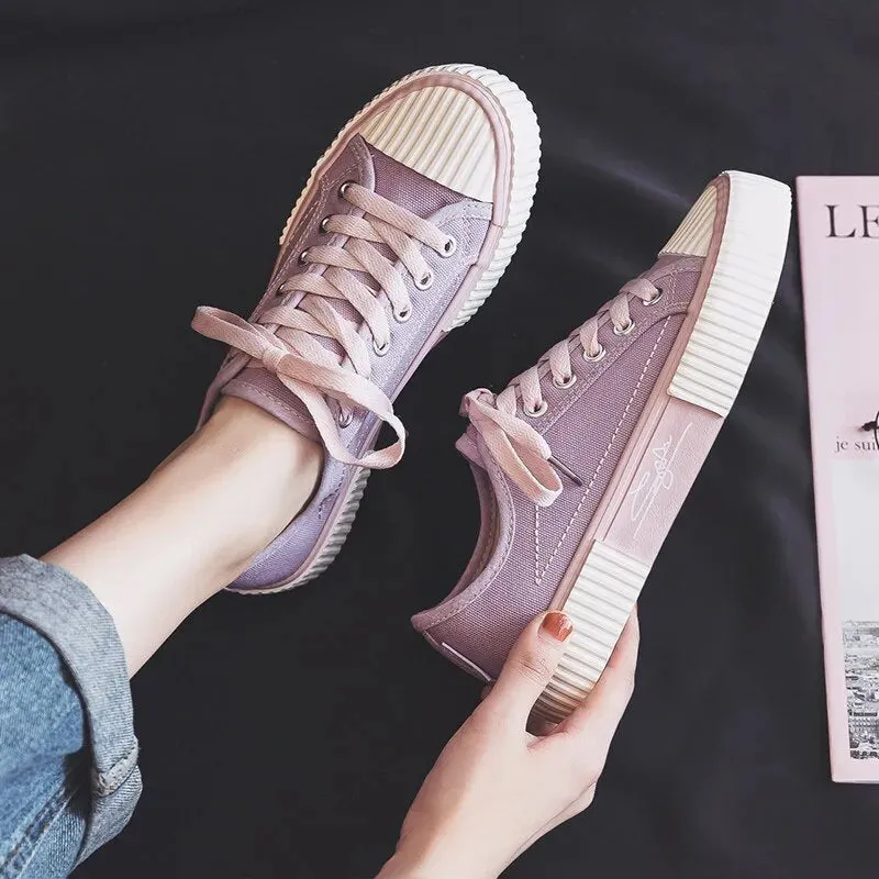 Platform lace trainers sneakers