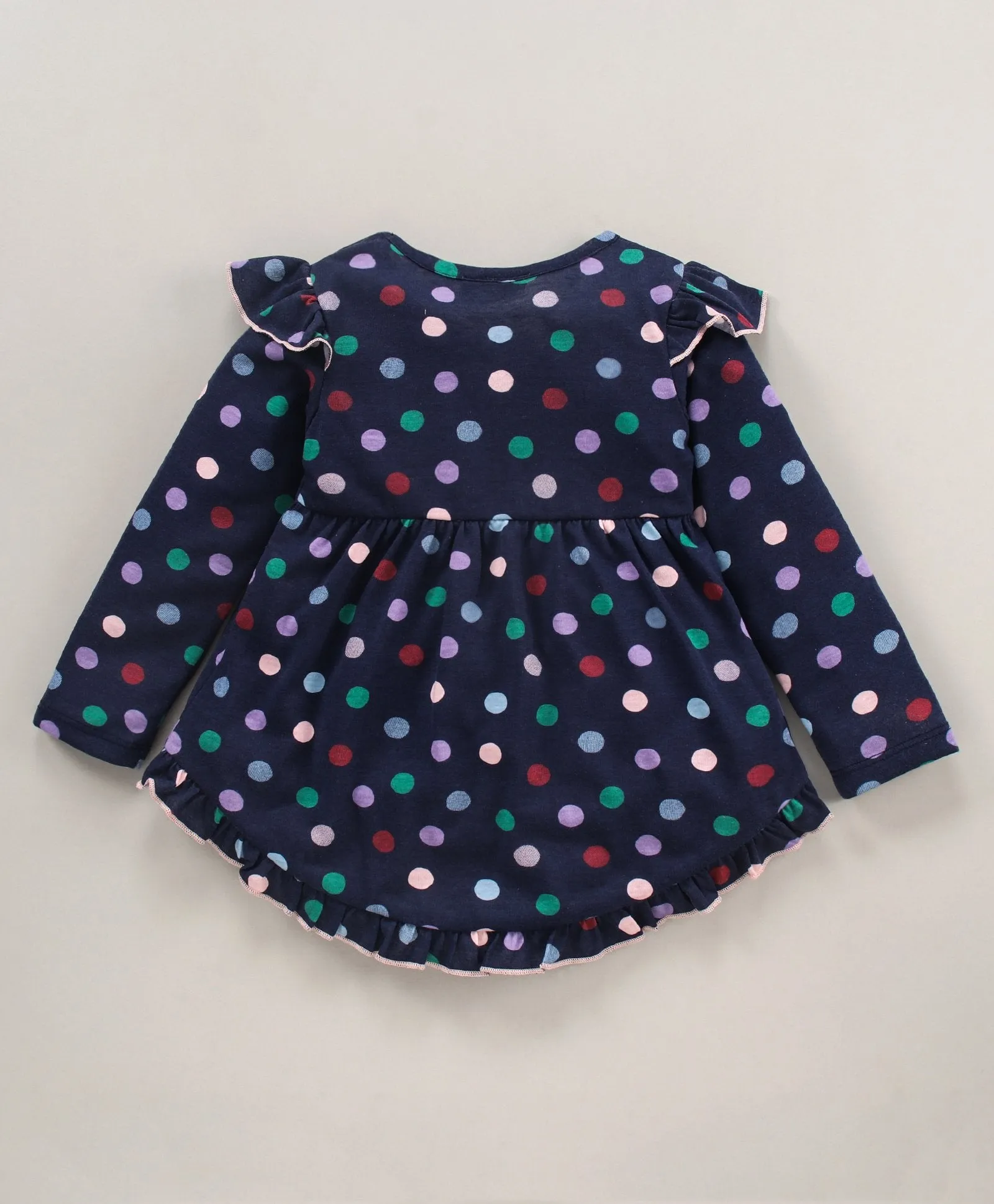 Polka Frill with Bow Top Leggings Set