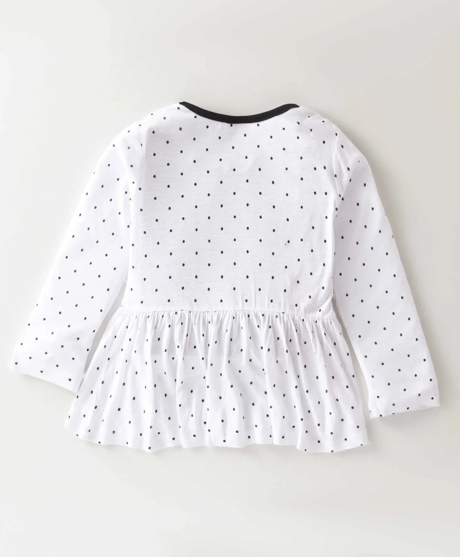 Polka with Frill Printed Top Palazzo Set