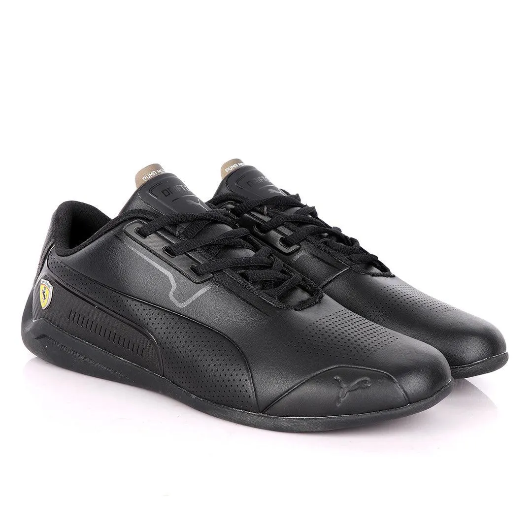 Puma Motor Sport Drift Cat All Black Leather Sneakers