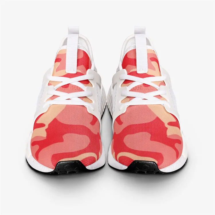 Red Coral Camouflage Unisex Lightweight Sneaker