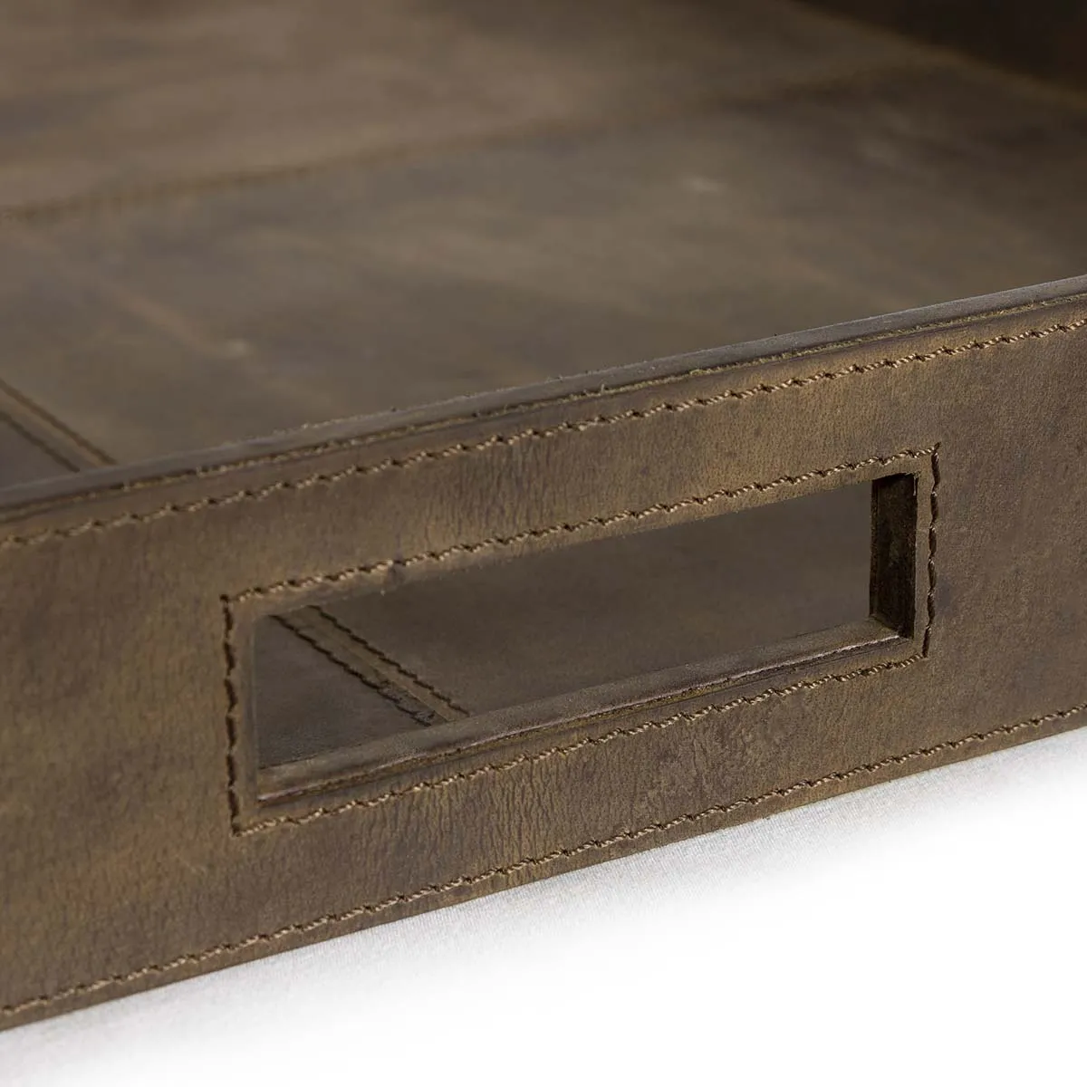 Regina Andrew Derby Square Leather Tray