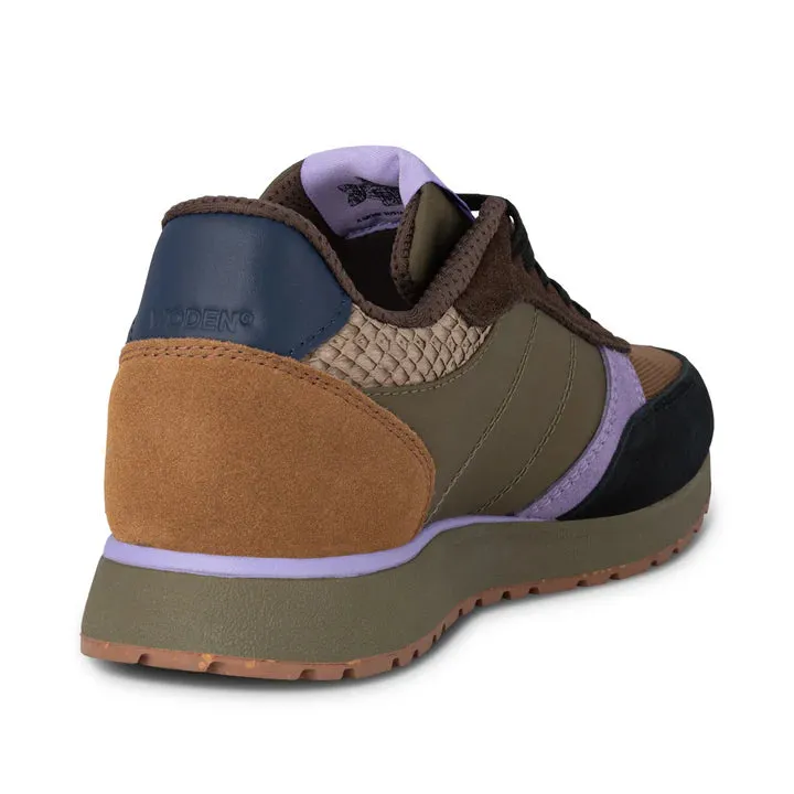 Ronja Trainer - Dark Olive/Orchid