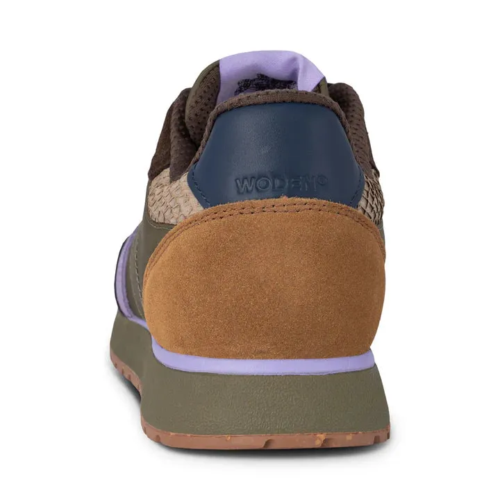 Ronja Trainer - Dark Olive/Orchid