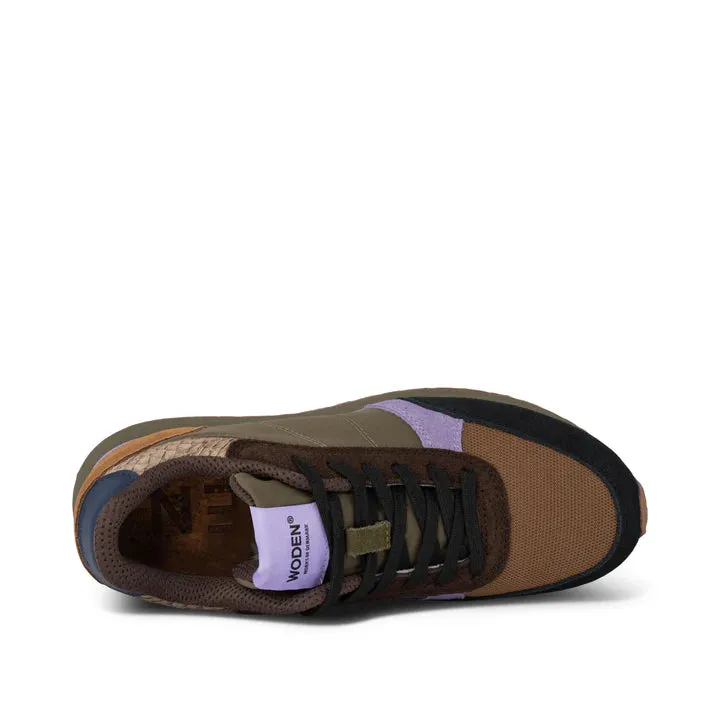 Ronja Trainer - Dark Olive/Orchid