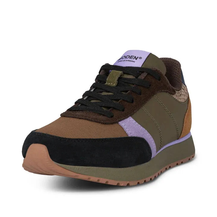 Ronja Trainer - Dark Olive/Orchid