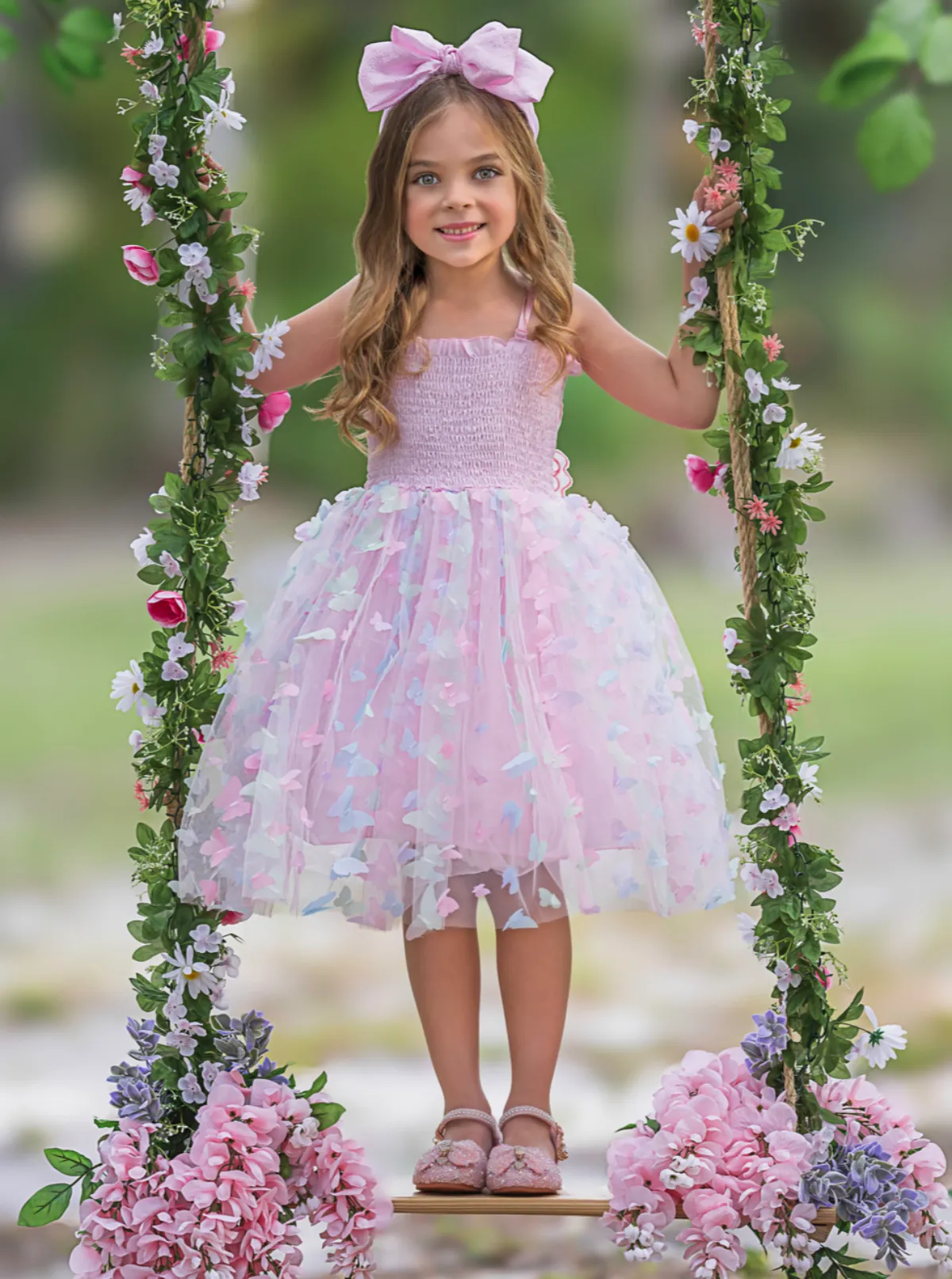 Royal Butterfly Fairy Smocked Dress