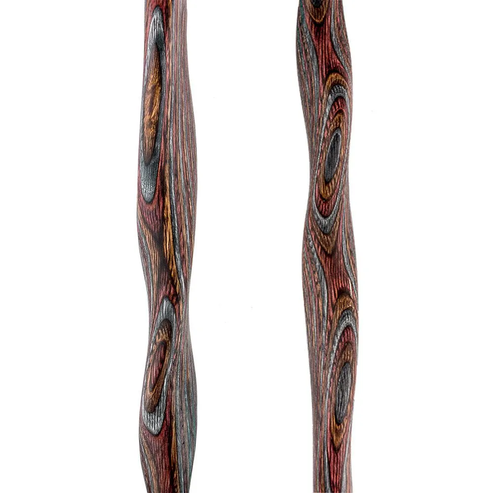 Scratch and Dent USA-Made Twisted Rustic Red Cane: Unique Colorwood Laminate V2044