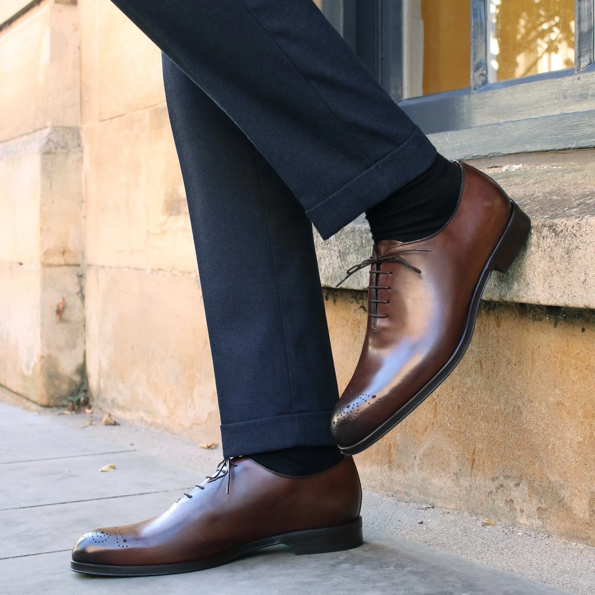 Soho Wholecut Oxford Brogue Brown