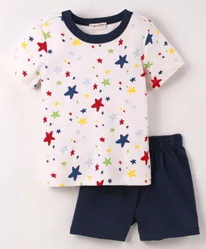 Stars Printed Tshirt Short Set