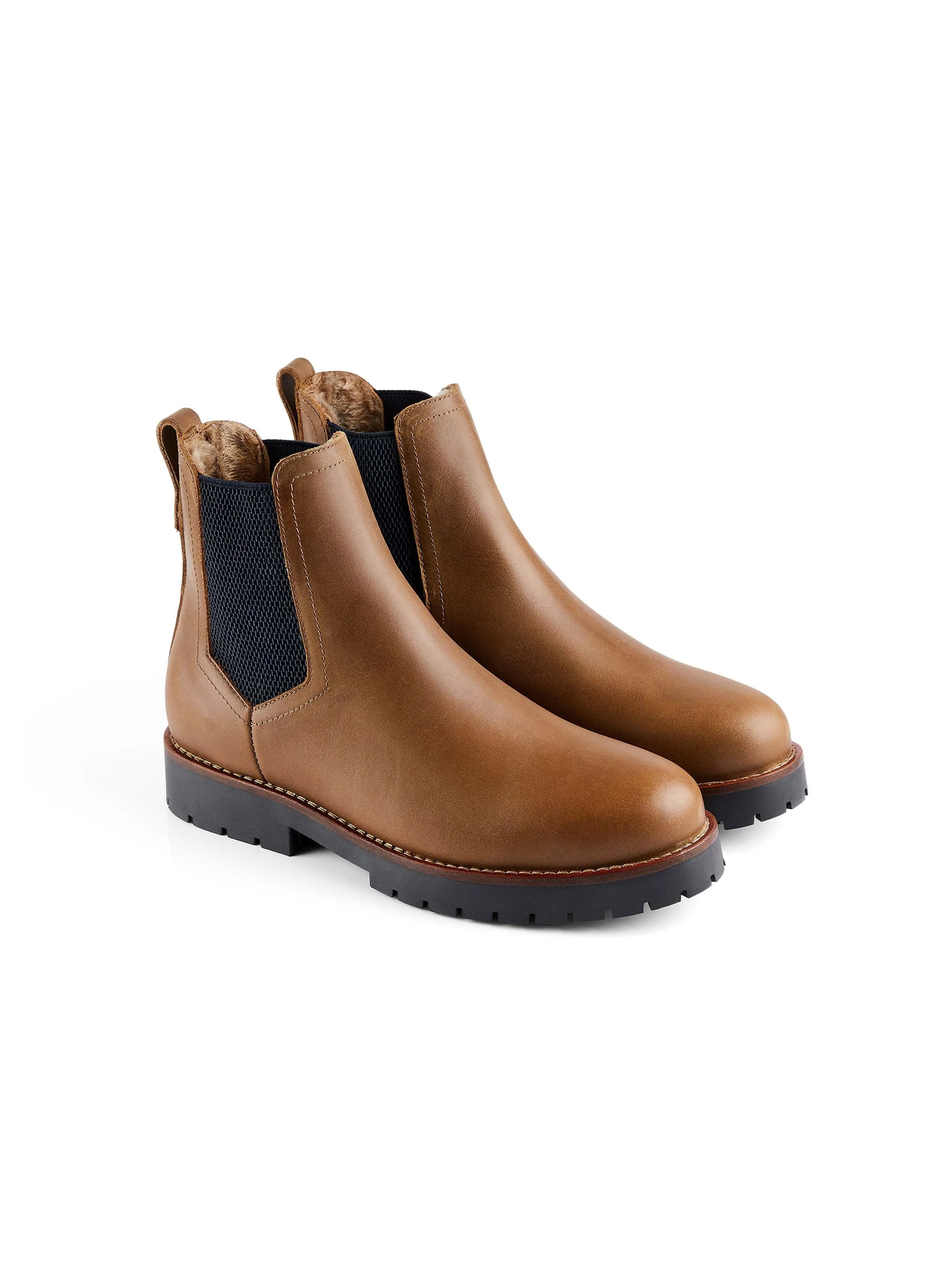 The Boudica Boot - Oak Leather