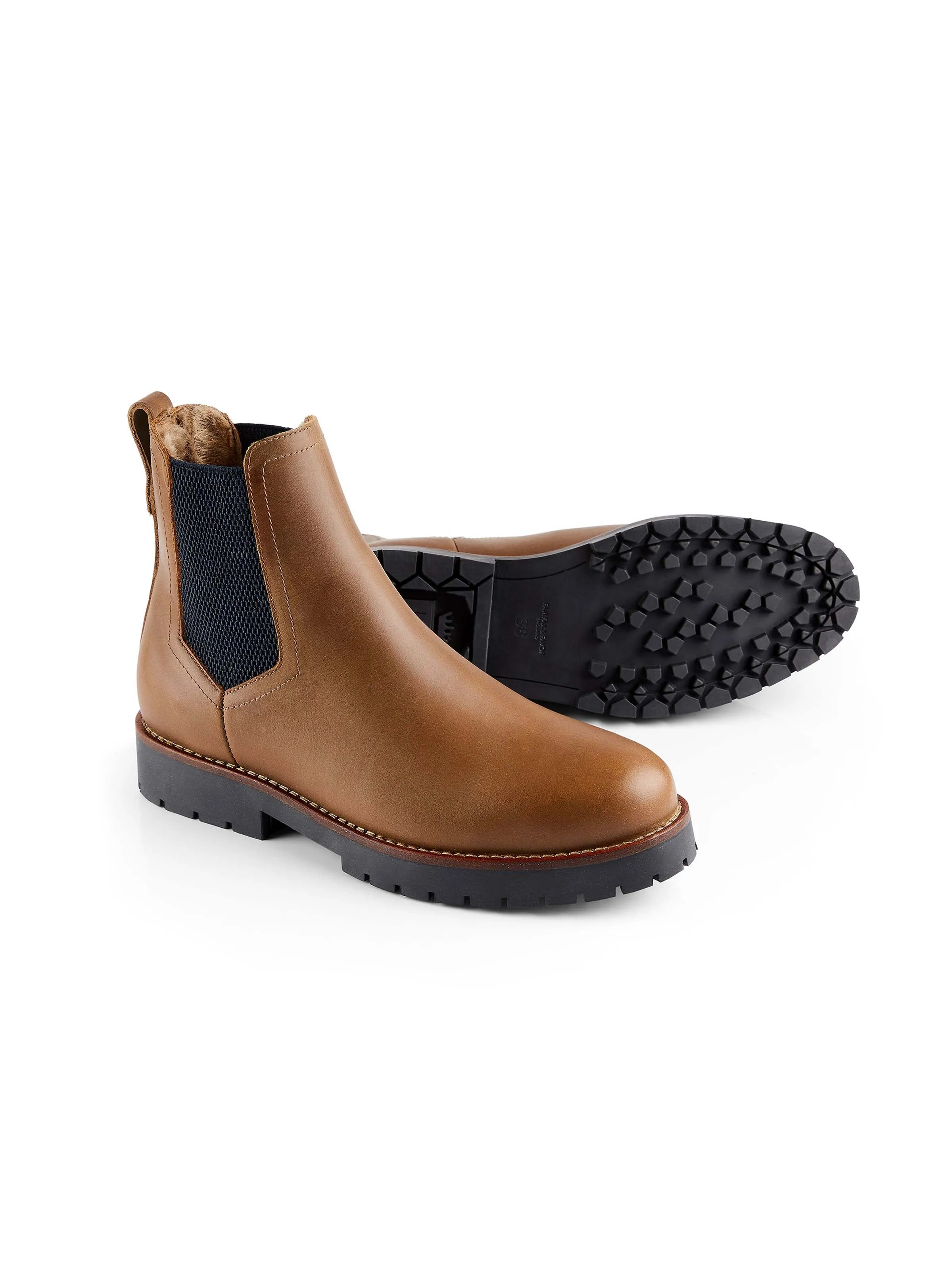 The Boudica Boot - Oak Leather