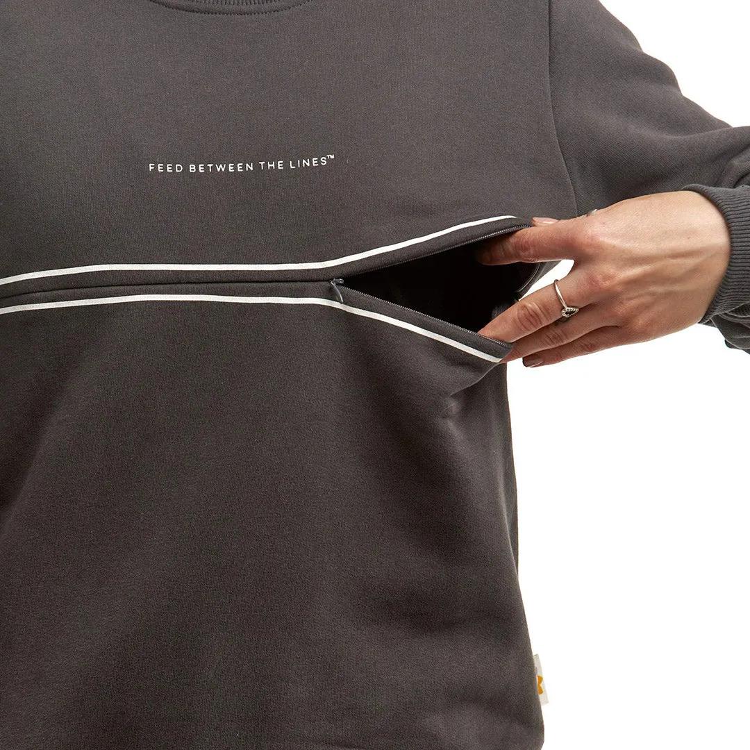 The ‘FEED BETWEEN THE LINES™’ Nursing Sweatshirt