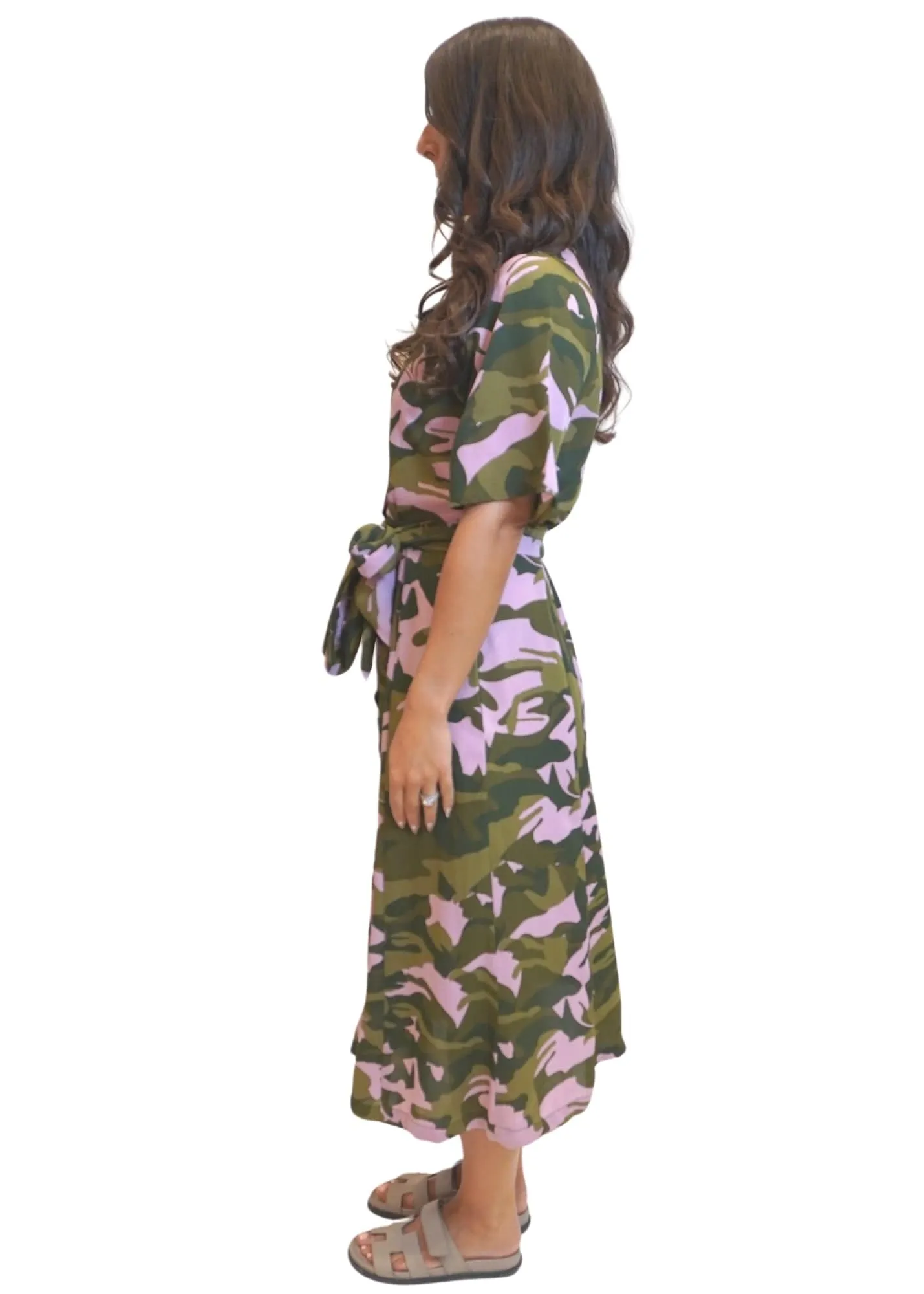 The Perfect Shirt Dress - Bubble Gum Army