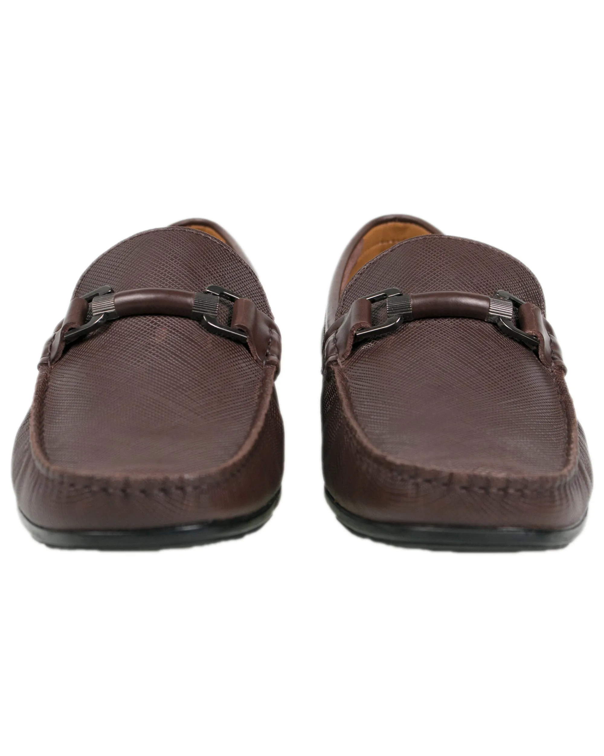 Tomaz BF283 Men's Buckle Moccasins (Coffee)