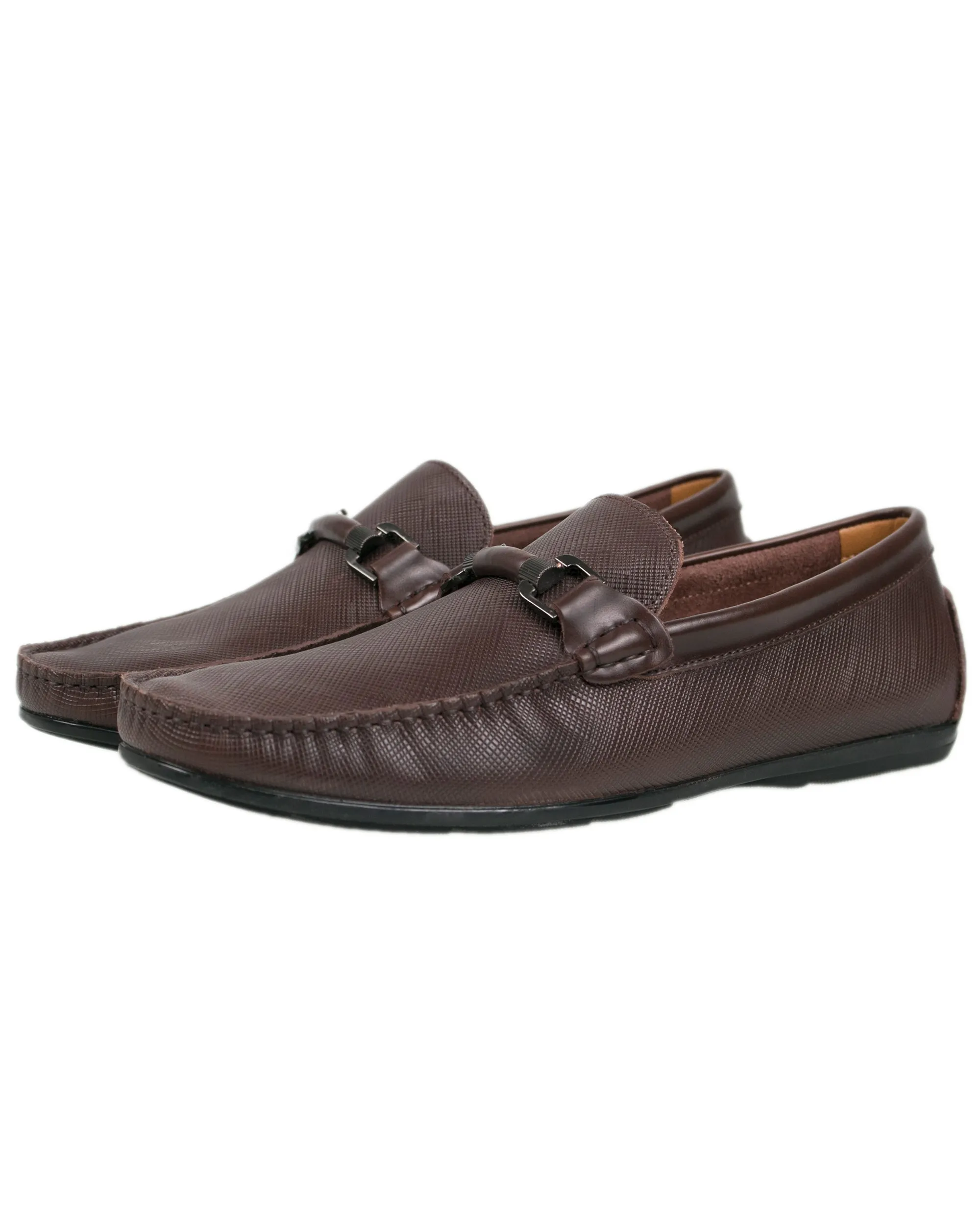 Tomaz BF283 Men's Buckle Moccasins (Coffee)