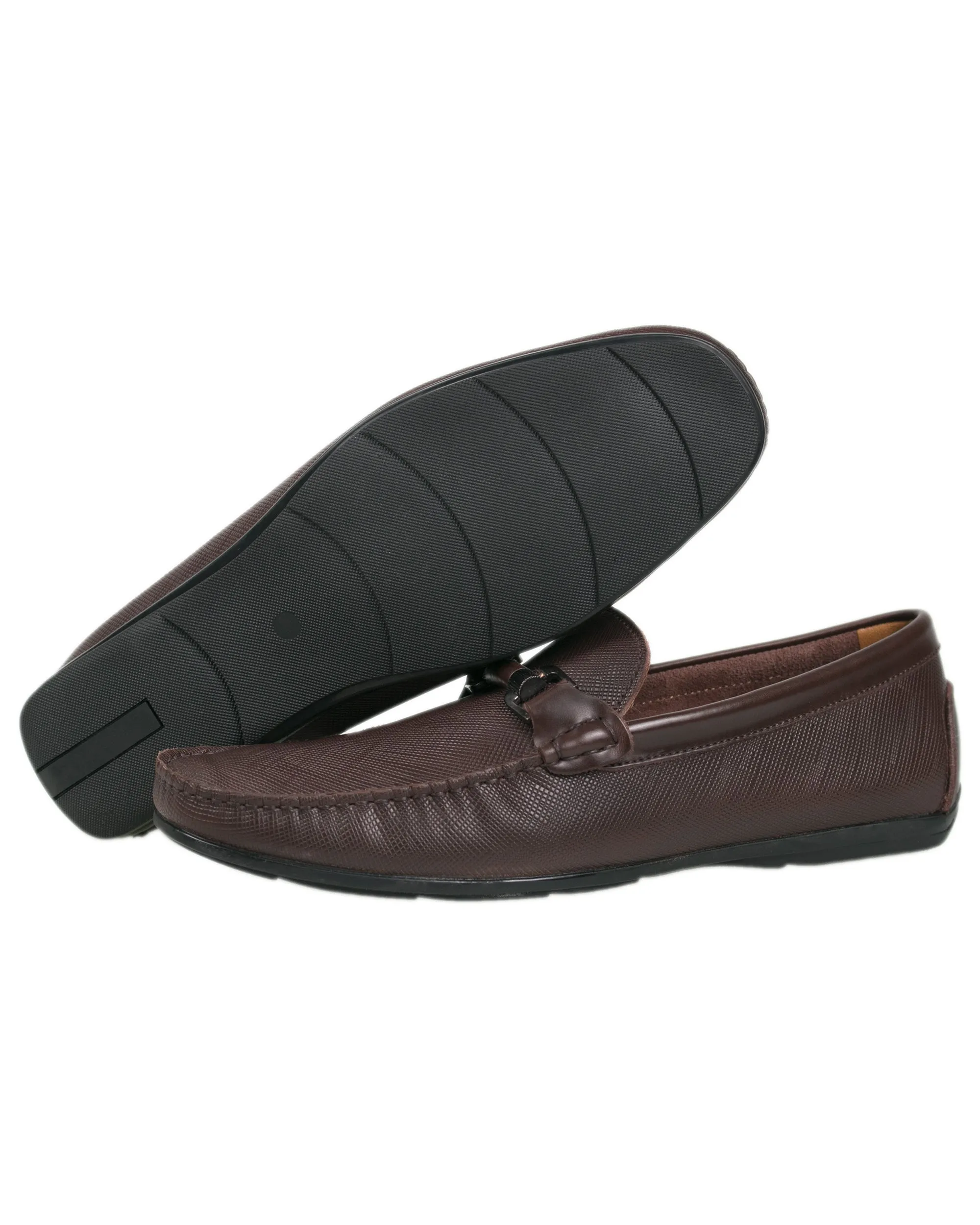 Tomaz BF283 Men's Buckle Moccasins (Coffee)