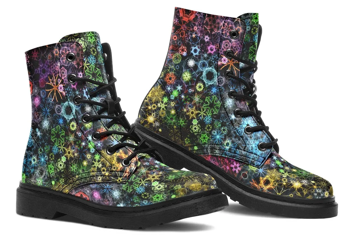 Trippy Constellation Combat Boots