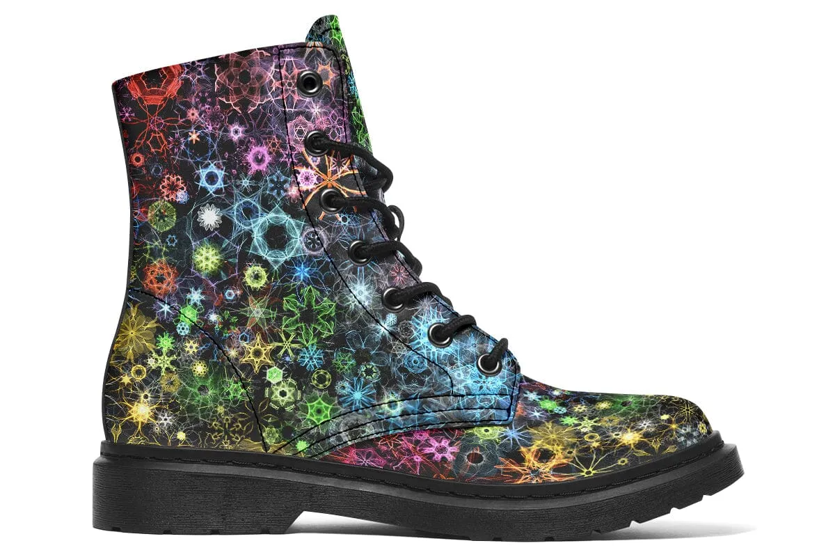 Trippy Constellation Combat Boots