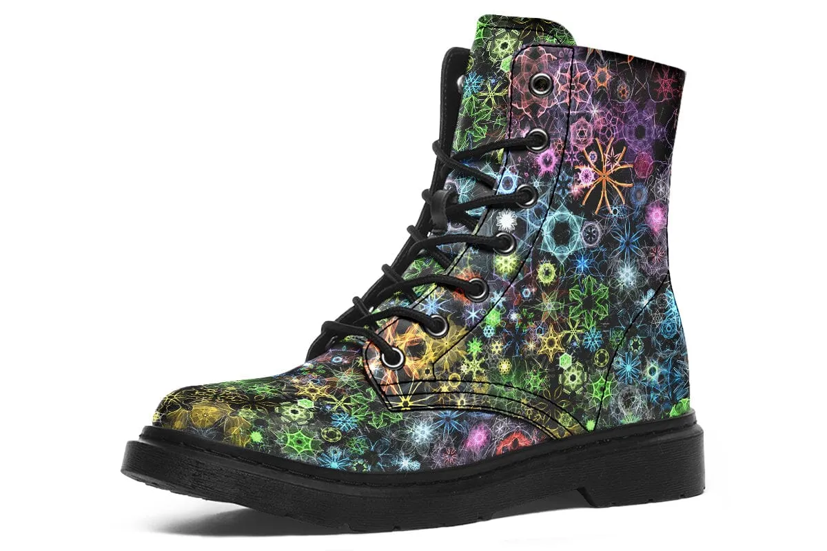 Trippy Constellation Combat Boots