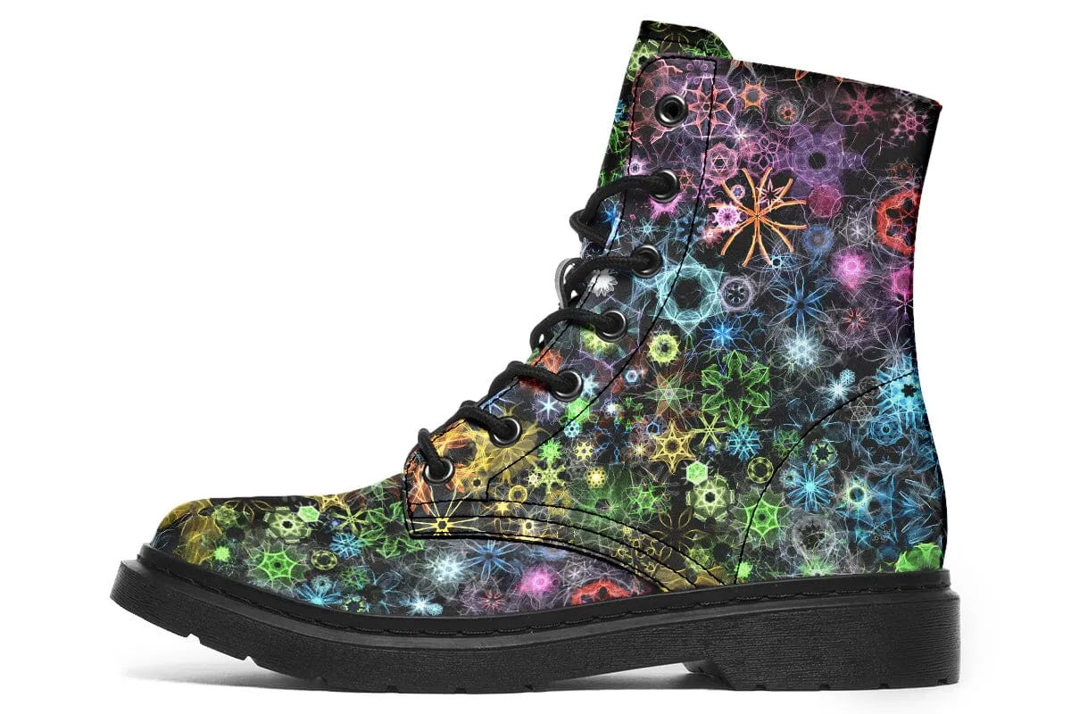 Trippy Constellation Combat Boots