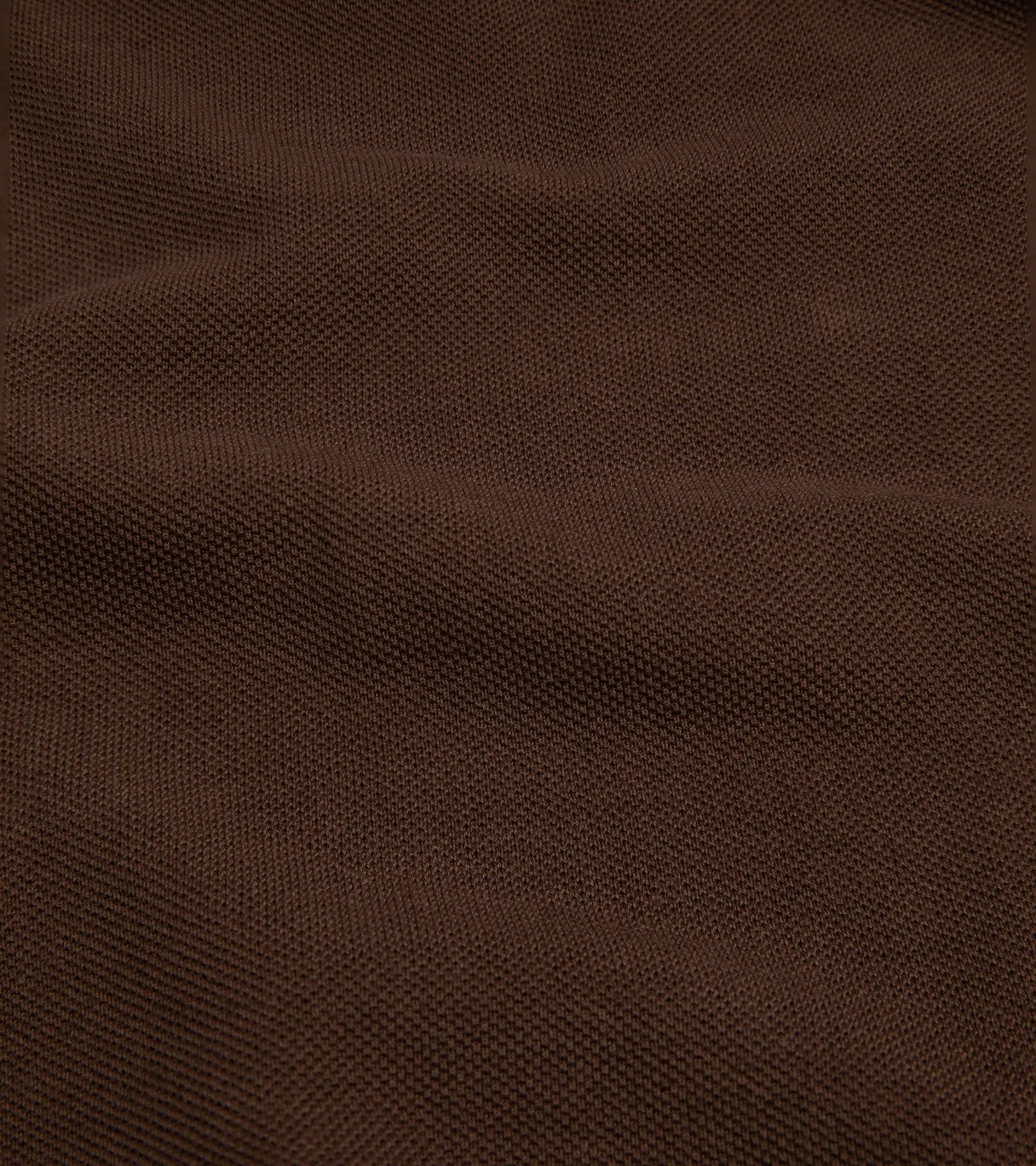 Trunk Moxon Long Sleeve Polo Shirt: Dark Brown