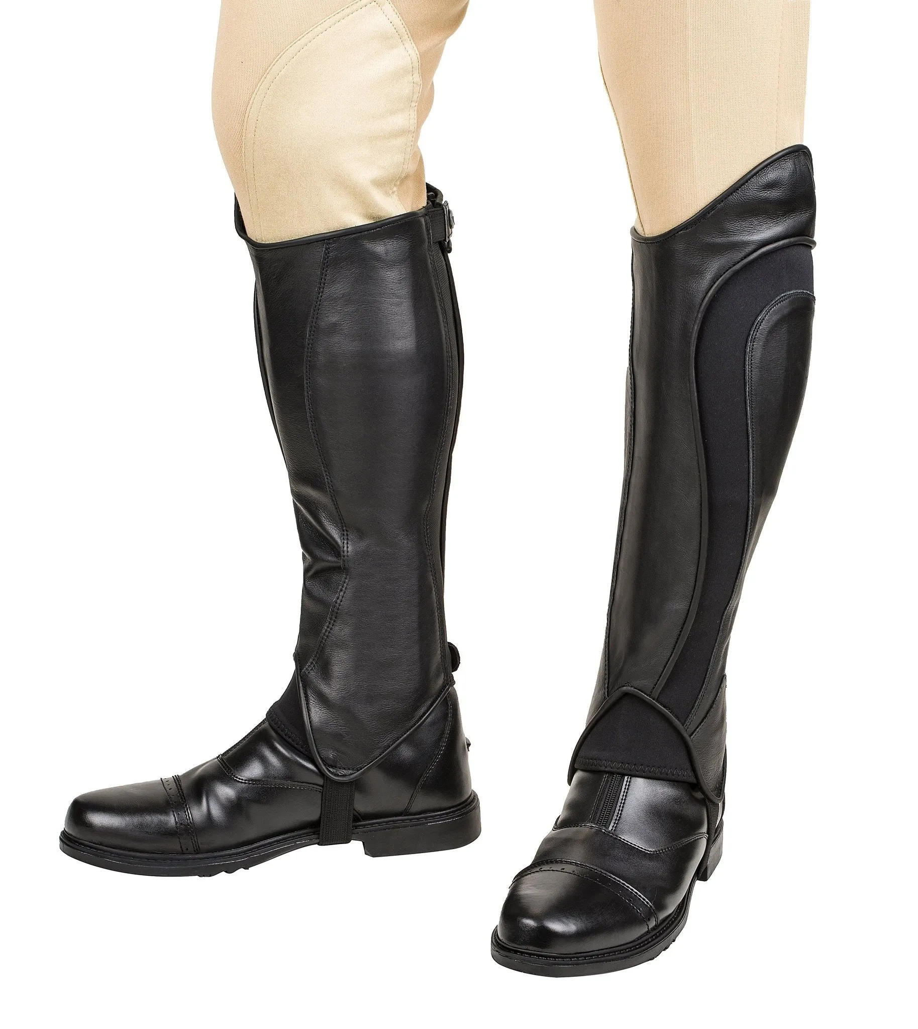 TuffRider Men's Derby Leather Half Chaps