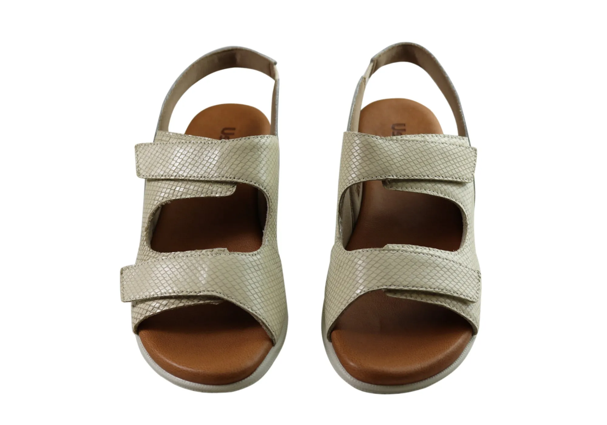 Usaflex Jessica Womens Comfortable Leather Sandals Made In Brazil