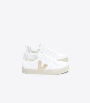 Veja V-10 CWL White Platine Silver Trainers