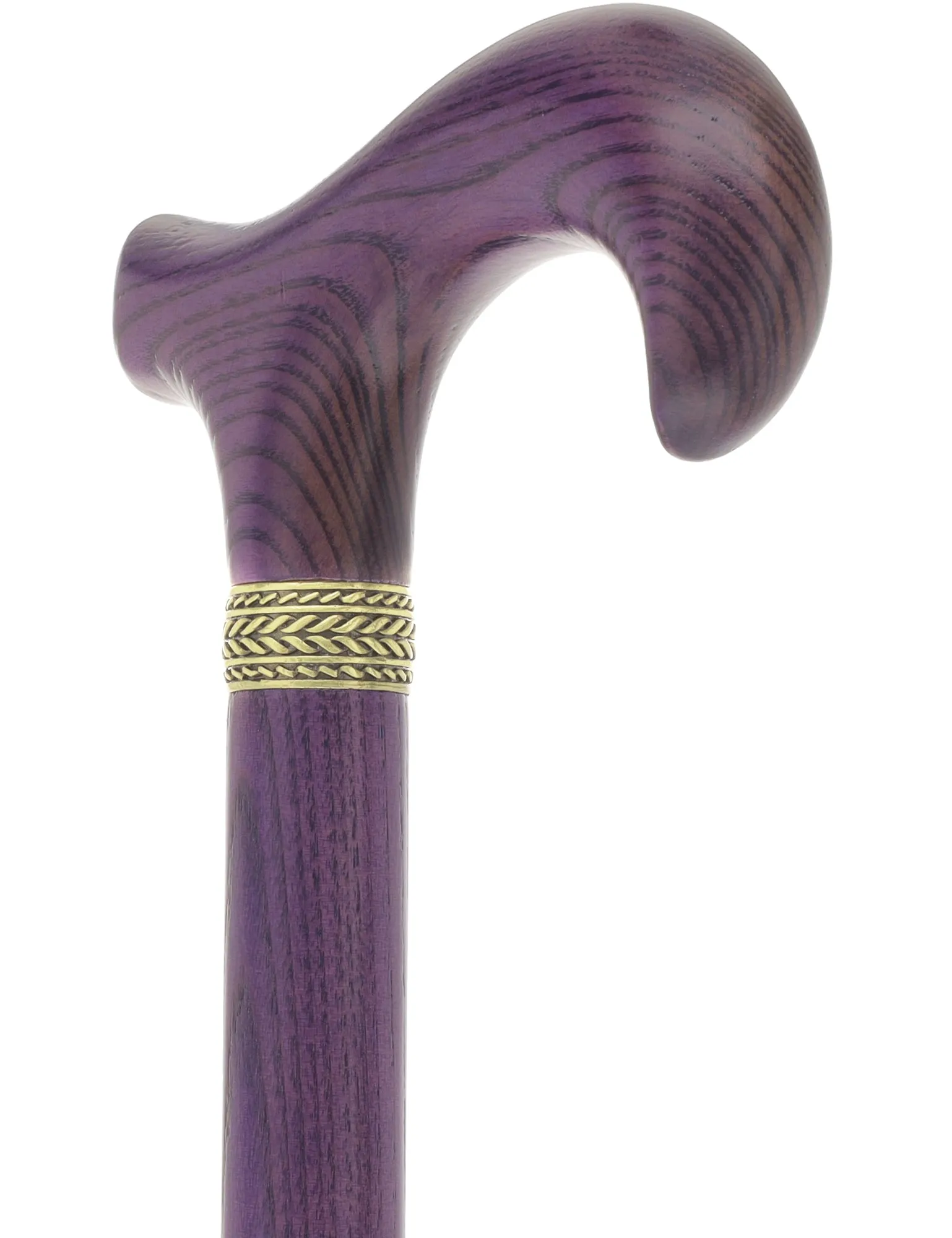 Vivid Purple Derby Cane with Premium Ash Wood Shaft