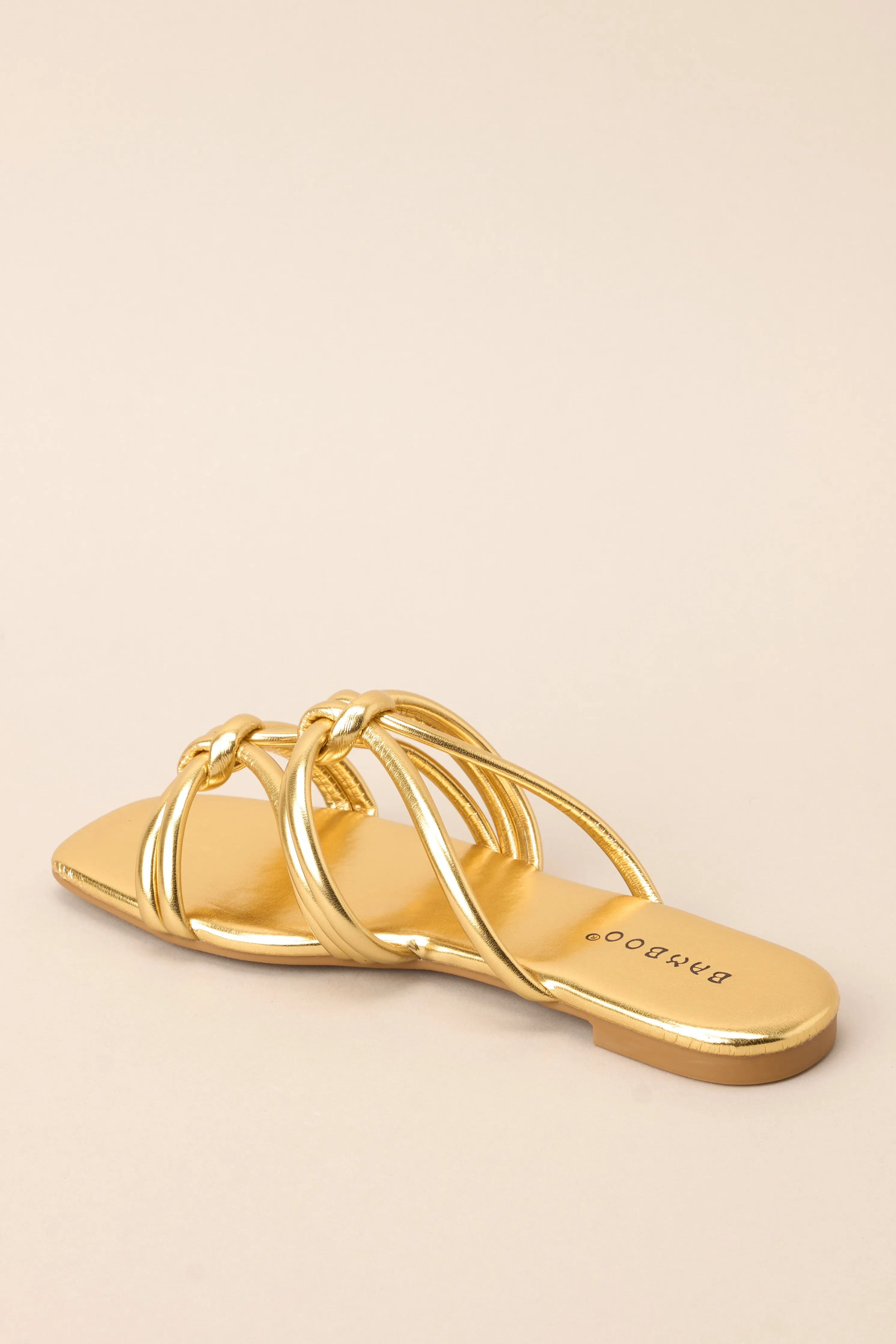 What’s The Next Move Gold Sandals