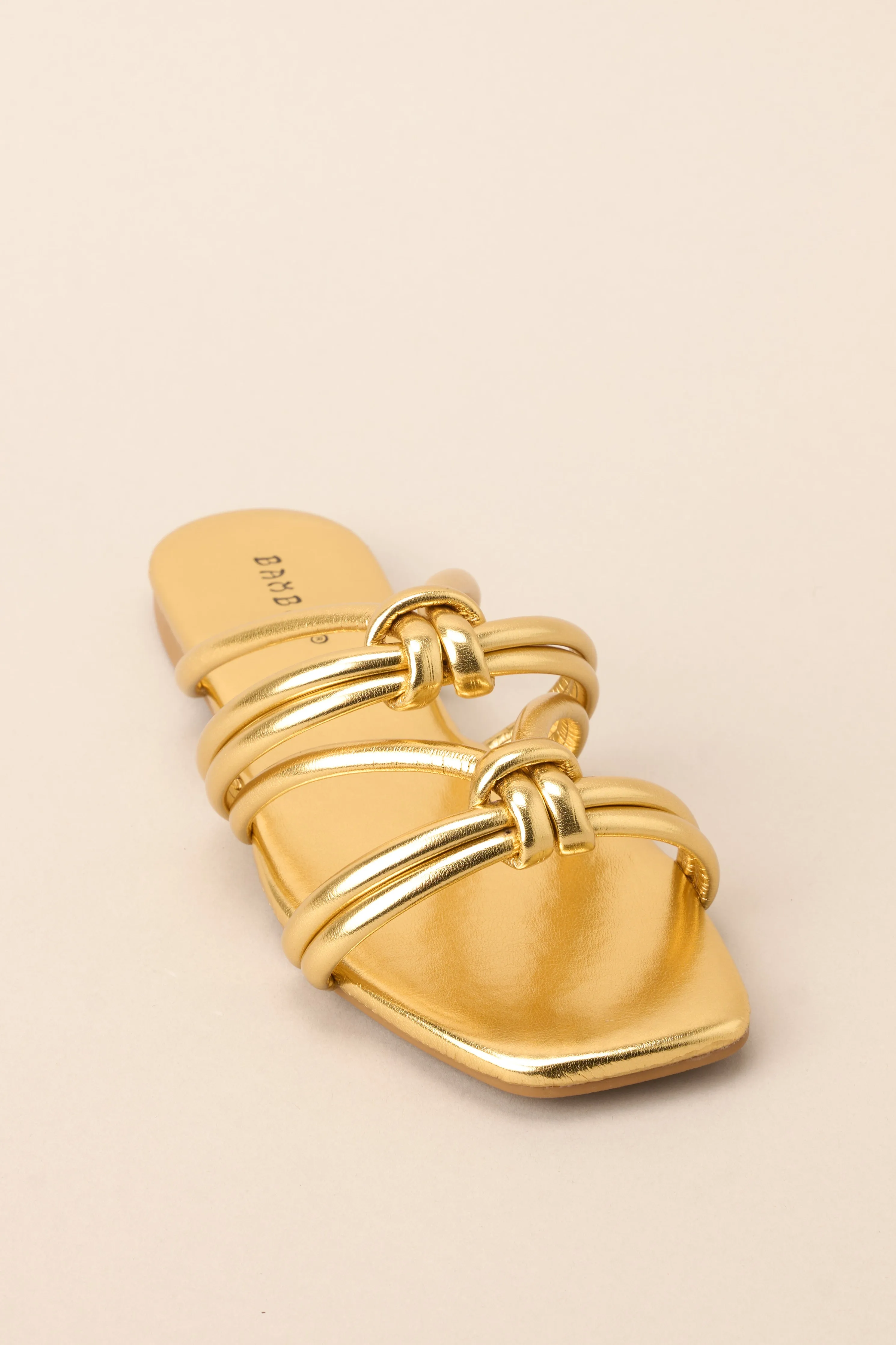 What’s The Next Move Gold Sandals