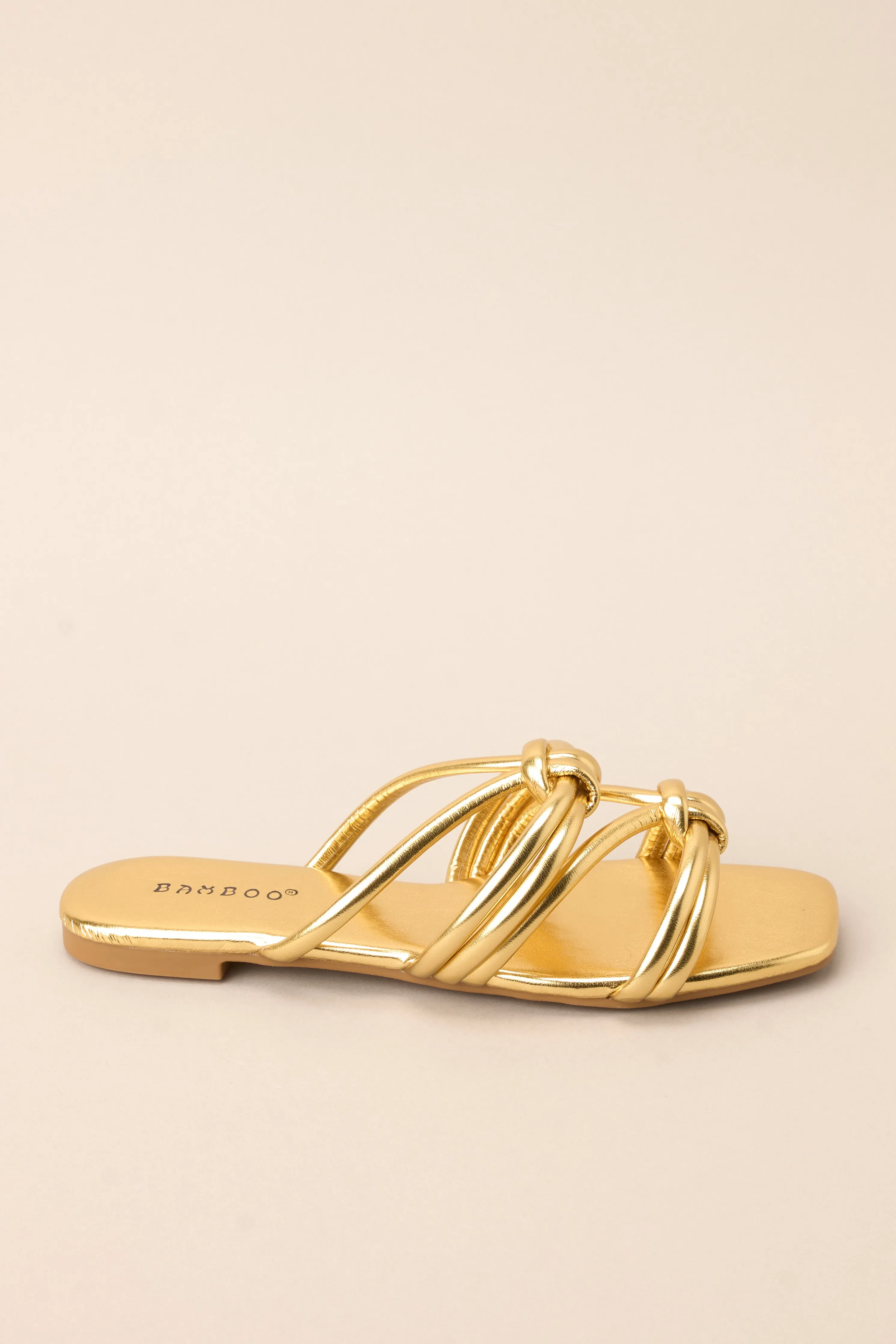 What’s The Next Move Gold Sandals